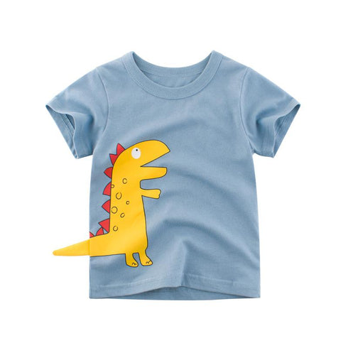 Boy cartoon dinosaur short sleeve